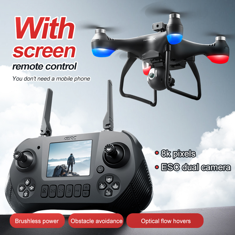 Drone Camera 4K - Big Screen 8K ESC Remote Control