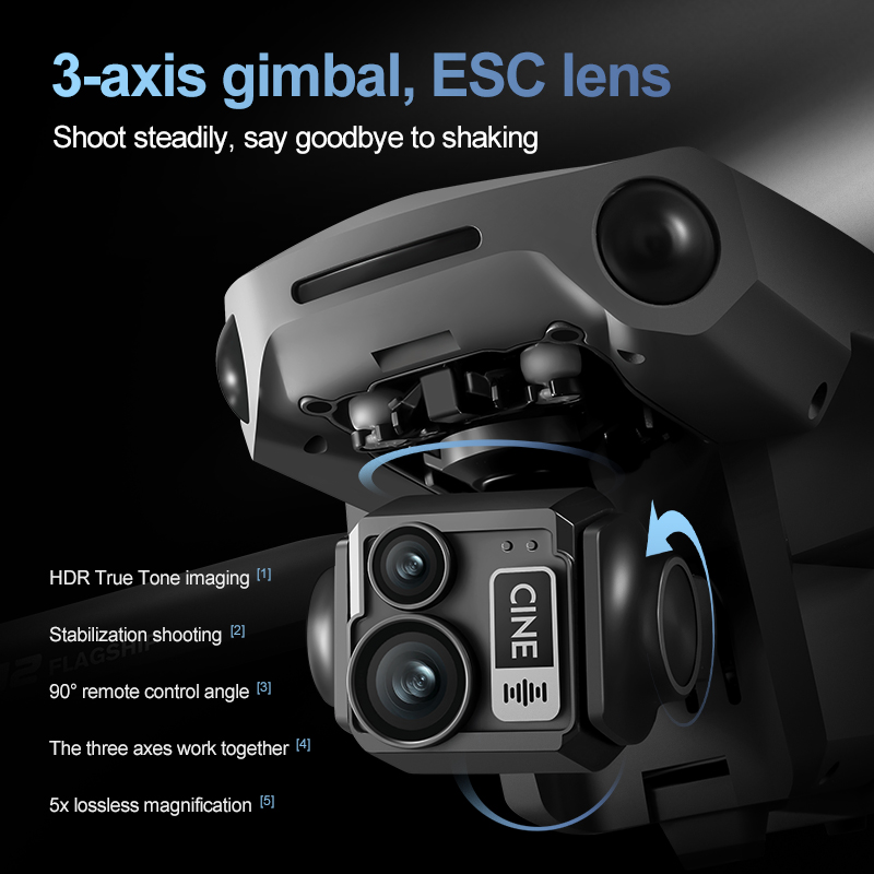 8K 3 Axis Gimbal Brushless 7.2 - Drone Camera With Gimbal review and price