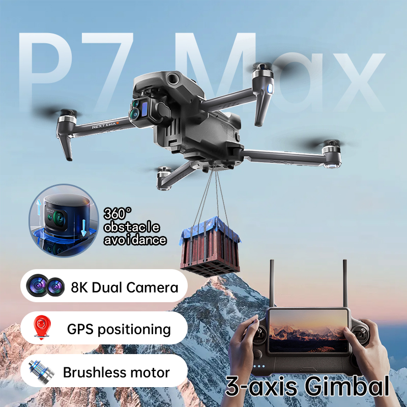 NEW P7 Max Drone 8K Camera GPS - Drone Camera With Gimbal review and price