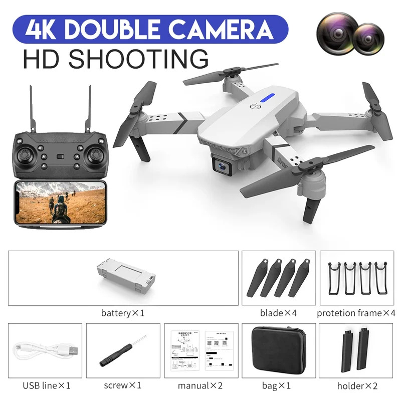 E88 ProIntelligent Folding Dro - Drone Camera Professional review and price